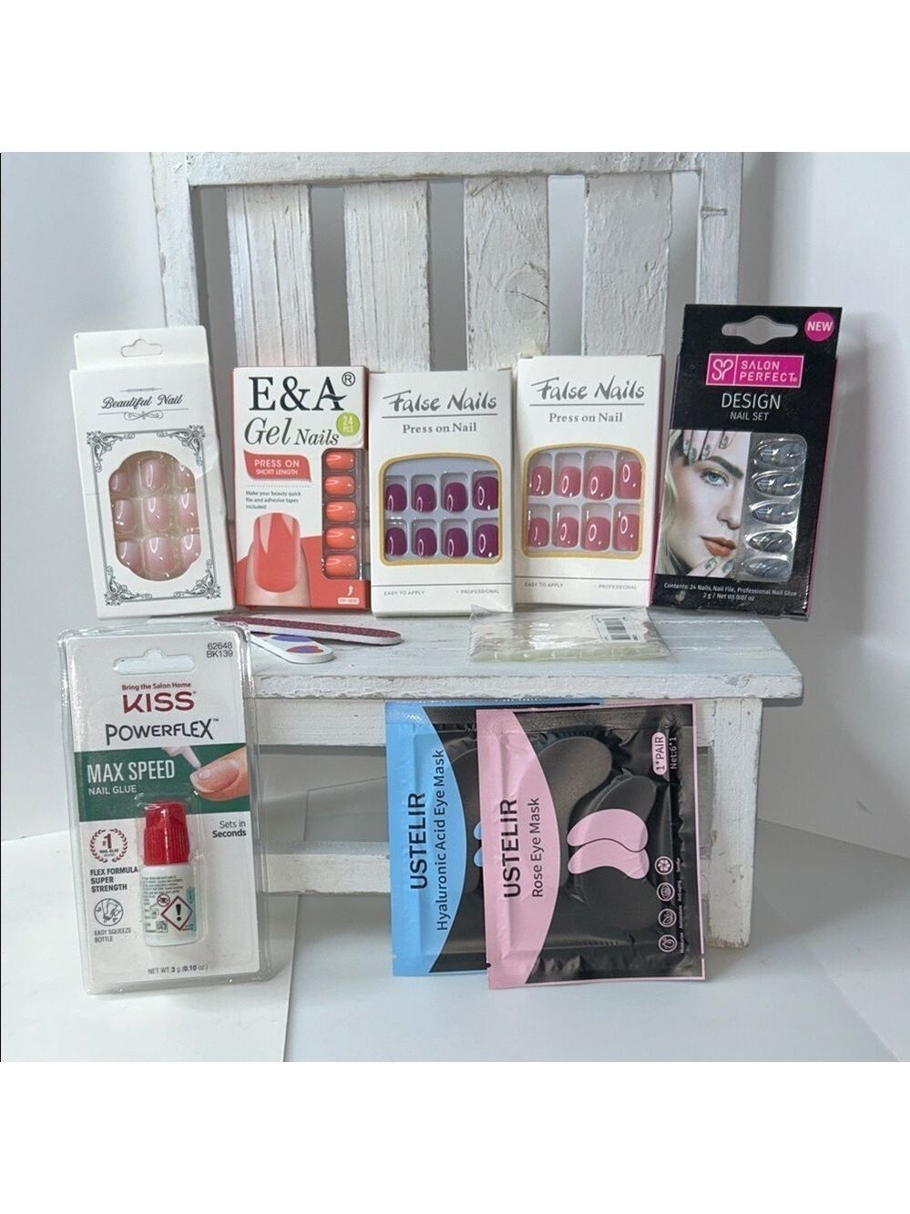E&A Gel Nails Set - Pink and Orange